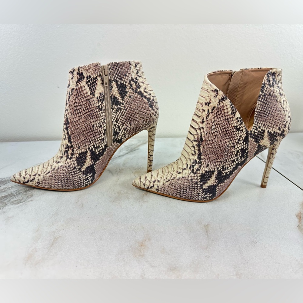 Steve Madden Decoy Snakeskin Python Stiletto Heel… - image 2